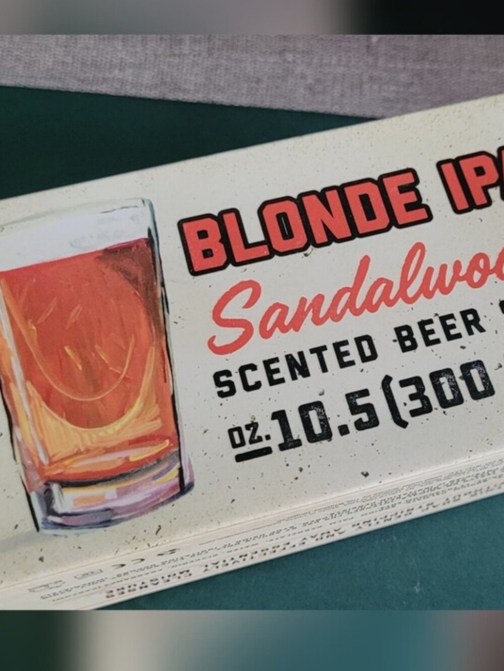 The Whiskey Ginger Co. Blonde IPA Sandalwood Scented Beer Soap NIB 10.5oz